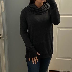 90 Degree By Reflex Turtleneck Hoodie Navy